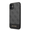 Collection 4G Bottom Stripe de Guess - Coque pour iPhone 11 (gris)