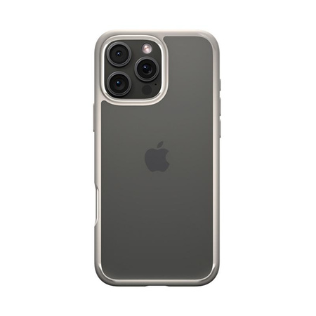 Spigen Ultra Hybrid - Coque pour iPhone 16 Pro (Titane naturel)