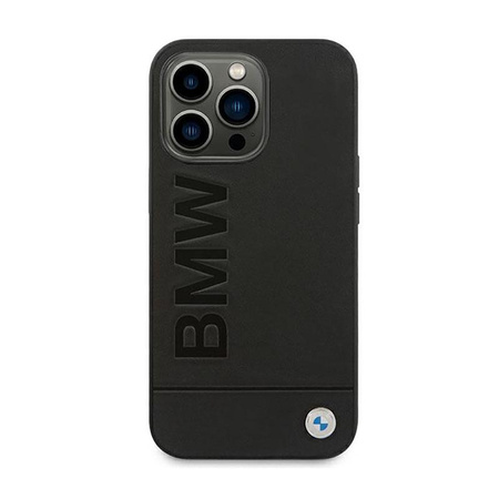 BMW Leather Hot Stamp - iPhone 14 Pro Max Case (Black)
