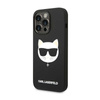 Karl Lagerfeld Choupette Head MagSafe Silikon - iPhone 14 Pro Tasche (schwarz)