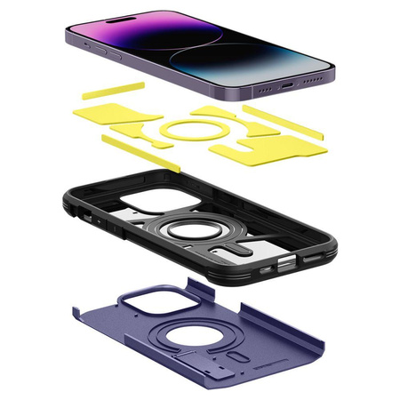 Spigen Tough Armor MagFit - Tasche für iPhone 14 Pro Max MagSafe (lila)