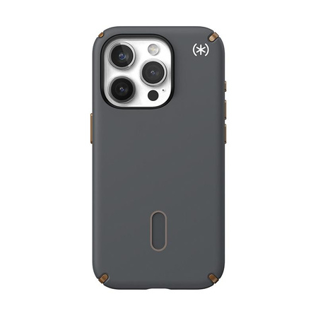 Speck Presidio2 Pro ClickLock & MagSafe - iPhone 15 Pro Tasche (Charcoal Grey/Cool Bronze)