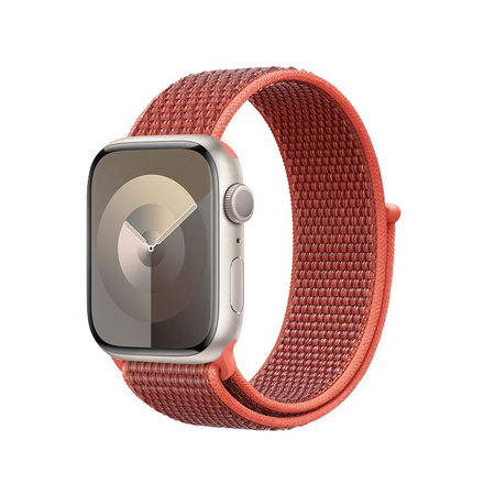 Crong Nylon - Sportarmband für Apple Watch 38/40/41/42 mm (Sunny Apricot)