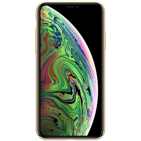 Nillkin Super Frosted Shield - Etui Apple iPhone 11 Pro z wycięciem na logo (Golden)