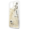 Karl Lagerfeld Glitter Liquid Floatting Charms - pouzdro pro iPhone 11 Pro Max (zlaté plovoucí přívěsky)