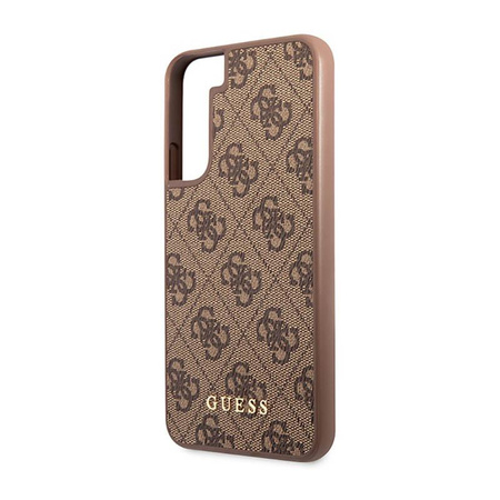 Guess 4G Metal Logo - Etui Samsung Galaxy S23+ (brązowy)