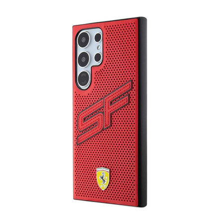 Ferrari Big SF perforált - Samsung Galaxy S24 Ultra tok (piros)