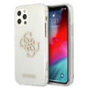 Guess Glitter 4G Big Logo - Etui iPhone 12 / iPhone 12 Pro (przezroczysty)