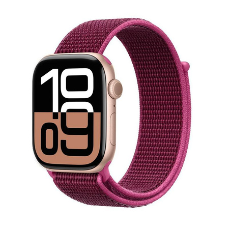 Crong Nylon - Sportovní řemínek pro Apple Watch 38/40/41/42 mm (Magenta Fusion)