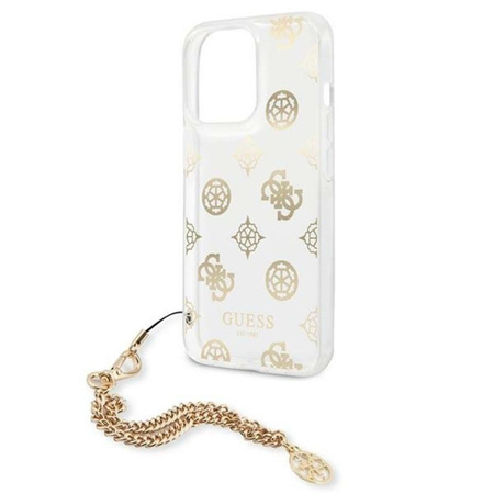 Guess Peony Chain Handle - iPhone 13 Pro tok (arany)