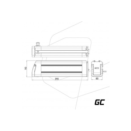 Green Cell - GC Silverfish batterie pour E-Bike avec chargeur 36V 15Ah 540Wh Li-Ion XLR 3 PIN