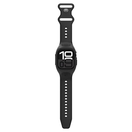 Spigen Liquid Air Pro - Bracelet avec étui pour Apple Watch 10 46 mm (Noir mat)