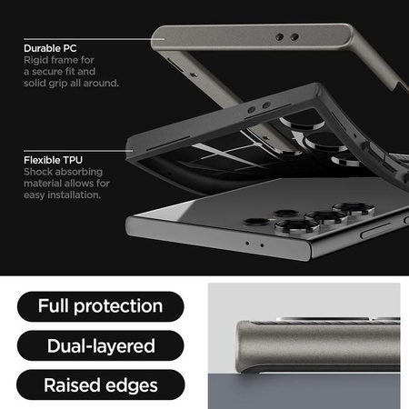 Spigen Neo Hybrid - Etui do Samsung Galaxy S24 Ultra (Gunmetal)