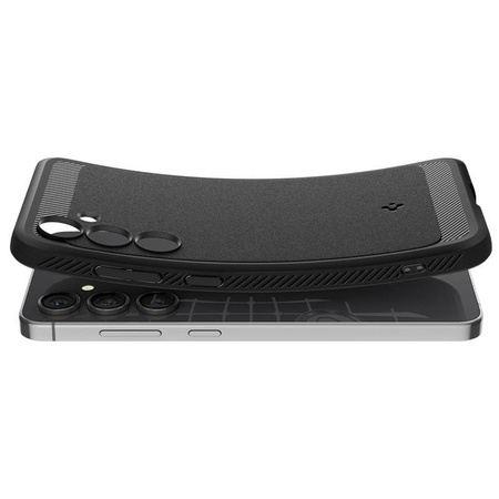Spigen Rugged Armor - Étui pour Samsung Galaxy S24 FE (Noir mat)