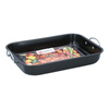 Alpina - Teglia per arrosti e stufati con manici e rivestimento antiaderente 39x29x6 cm