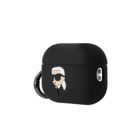 Karl Lagerfeld Silikonové pouzdro NFT Karl Head 3D - AirPods Pro 2 (černé)