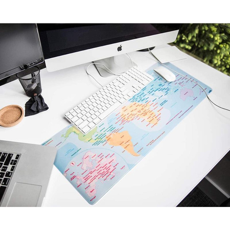 Tapis de jeu/de bureau Carte du monde XXL (couleur)