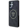 Guess 4G Glitter Triangle Buttons MagSafe - Pouzdro pro Samsung Galaxy S25 Ultra (černý)