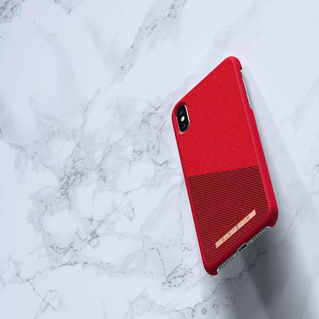 Nordic Elements Saeson Freja - Anyag tok iPhone Xs Max készülékhez (piros)