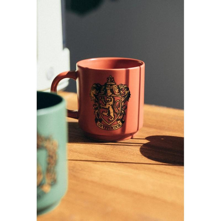 Harry Potter - Satz Keramikbecher mit Ständer 300 ml 4 Stück. Hogwarts-Häuser