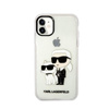 Karl Lagerfeld IML Glitter NFT Karl & Choupette - iPhone 11 Case (Transparent)