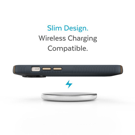 Speck Presidio2 Grip - Coque antidérapante pour iPhone 14 / iPhone 13 (Charcoal / Cool Bronze / Slate)