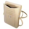 Guess Wallet Saffiano Triangle Logo Phone Bag - Smartphone- und Zubehörtasche (Beige)