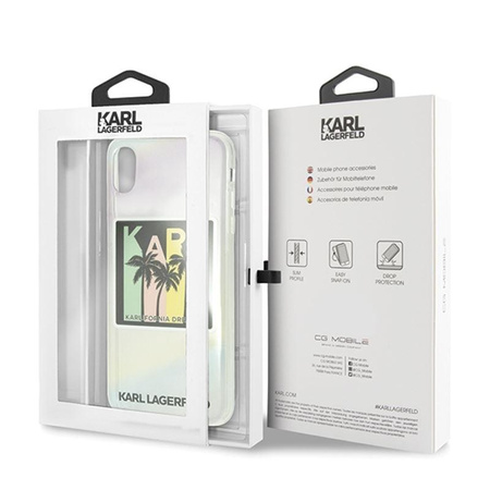 Karl Lagerfeld California Dreams Palms - Coque pour iPhone Xs Max