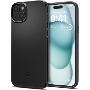 Spigen Thin Fit - tok iPhone 15 készülékhez (fekete)
