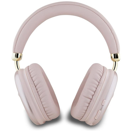 Guess Metallic Triangle Logo - Bluetooth Wireless In-Ear Headphones V5.3 (pink)