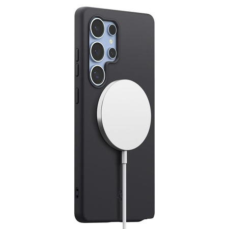 Spigen Silicone Fit MagSafe - Gehäuse für Samsung Galaxy S25 Ultra (Schwarz)