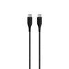 PURO Fabric Ultra Strong - Heavy duty braided USB-C / USB-C cable 1.2m (black)