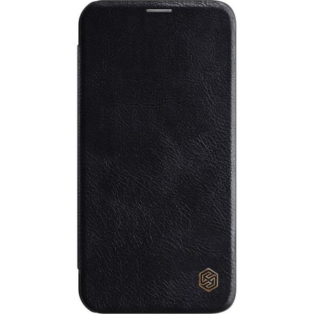 Kožené pouzdro Nillkin Qin - Pouzdro pro Apple iPhone 12 Mini (černé)