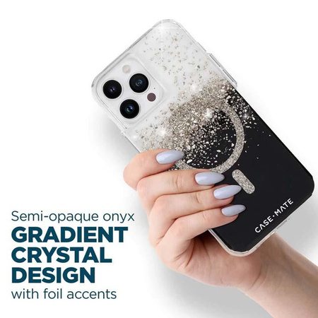 Case-Mate Karat MagSafe - Etui iPhone 14 Pro Max zdobione onyksem (Onyx)