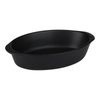 Alpina - Ceramic Oven Dish, Oval, 20x12x5 cm, 470 ml (Black)