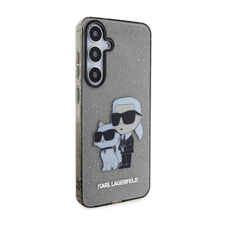 Karl Lagerfeld IML Glitter Karl & Choupette - Samsung Galaxy S24 Case (black)