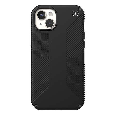 Speck Presidio2 Grip Magsafe - pouzdro pro iPhone 15 Plus / iPhone 14 Plus (černé / břidlicově šedé / bílé)