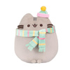 PUSHEEN PUSHEEN CAT MASCOT in scarf and cap, Plush Cat, Plush, 24 cm