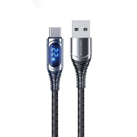 WEKOME WDC-166 Sakin Series - Câble de connexion USB-A à USB-C 6A à charge rapide de 1 m (terni)