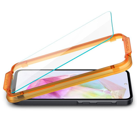 Spigen Alm Glas.TR 2er-Pack - Gehärtetes Glas für Samsung Galaxy A35 5G (Transparent)