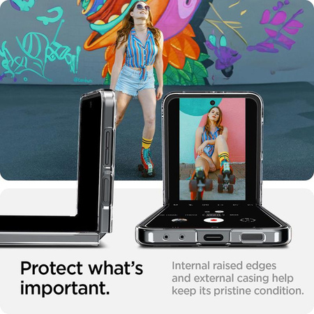 Spigen Airskin - tok Samsung Galaxy Z Flip 6 / 7 FE (kristálytiszta)