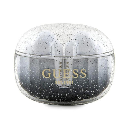 Guess Glitter Gradient - TWS Casque Bluetooth + étui de chargement (noir)