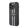 Guess 4G Gedruckte Streifen MagSafe - iPhone 14 Pro Max Tasche (Schwarz)