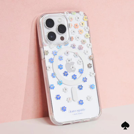 Kate Spade New York Ochranné pouzdro MagSafe - iPhone 15 Pro (Scattered Flowers)