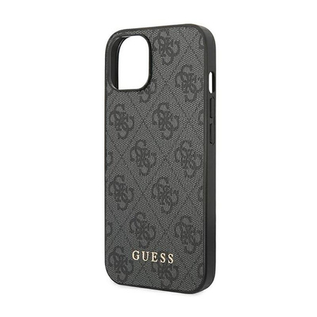 Guess 4G Metal Gold Logo - pouzdro pro iPhone 14 (šedé)