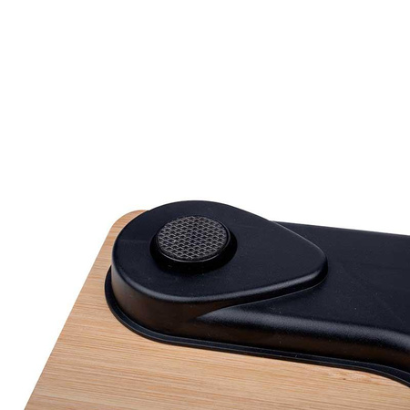 Grundig - Waga łazienkowa z naturalnego bambusa 180 kg