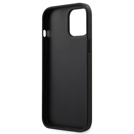 Karl Lagerfeld Saffiano Karl & Choupette Heads - pouzdro pro iPhone 12 Pro Max (černé)