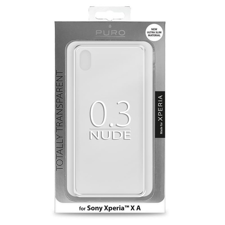 PURO 0.3 Nude MFX - Etui Sony Xperia XA (Transparent)