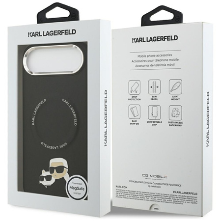 Karl Lagerfeld Karl & Choupette Pins MagSafe - Case iPhone Air (black)