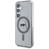 Karl Lagerfeld Button Karl Head Printed Logo MagSafe - Étui pour Samsung Galaxy S25 (noir)